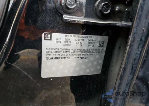 2014 Cadillac Ats z USA, uszkodzony, nr VIN 1G6AA5RX8E0118760